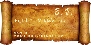 Bujtás Viktória névjegykártya