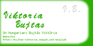 viktoria bujtas business card