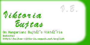 viktoria bujtas business card